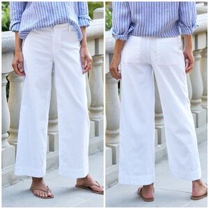 Frank & Eileen WEXFORD Wide-Leg Linen Pant NWOT MSRP $328